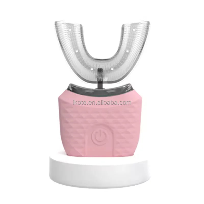 Travel Home Portable U Shape Ultrasonic Electric Toothbrush 360 Degree Automatic Cleaning Whitening Teeth Sonic Toothbrush