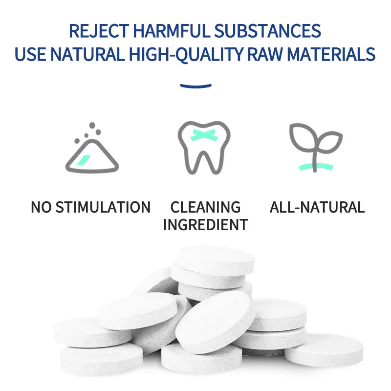 Natural Toothpaste Tablets - NO Hydroxyapatite, Contains NHA for Remineralization, Whitening and Strengthening Teeth