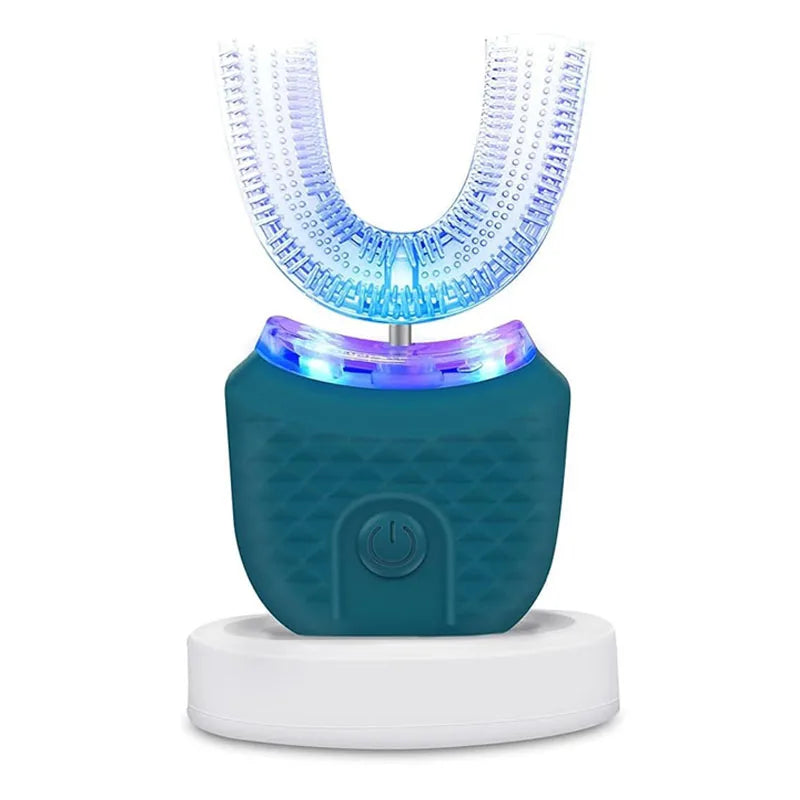 Travel Home Portable U Shape Ultrasonic Electric Toothbrush 360 Degree Automatic Cleaning Whitening Teeth Sonic Toothbrush