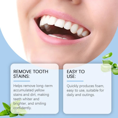 Oralhoe Tablets Clean Yellow Stains From Teeth Fresh Mouth Care Instant Brightening Mint Toothpaste