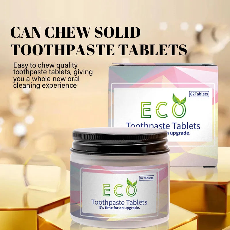 Natural Toothpaste Tablets - NO Hydroxyapatite, Contains NHA for Remineralization, Whitening and Strengthening Teeth