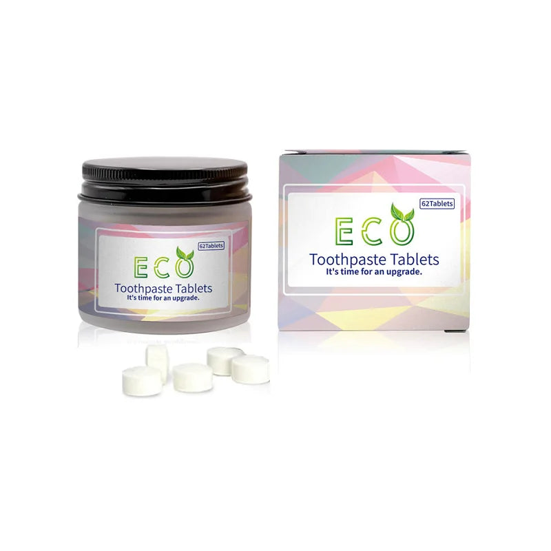 Natural Toothpaste Tablets - NO Hydroxyapatite, Contains NHA for Remineralization, Whitening and Strengthening Teeth