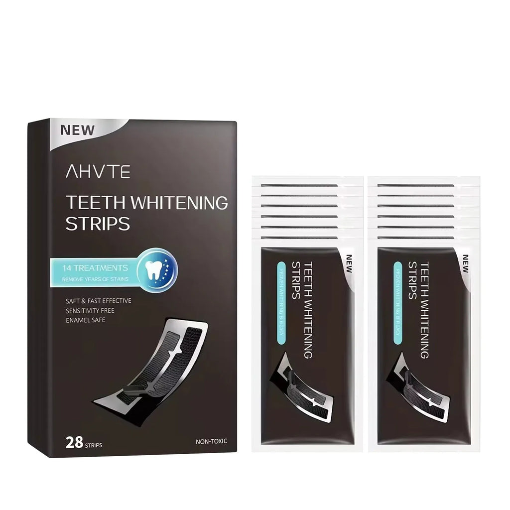 Teeth Whitening Strips, 28 Whitening Agents Activated Whitening Strips, Deep Stain Removal Teeth Whitening,Safe For Tooth Enamel