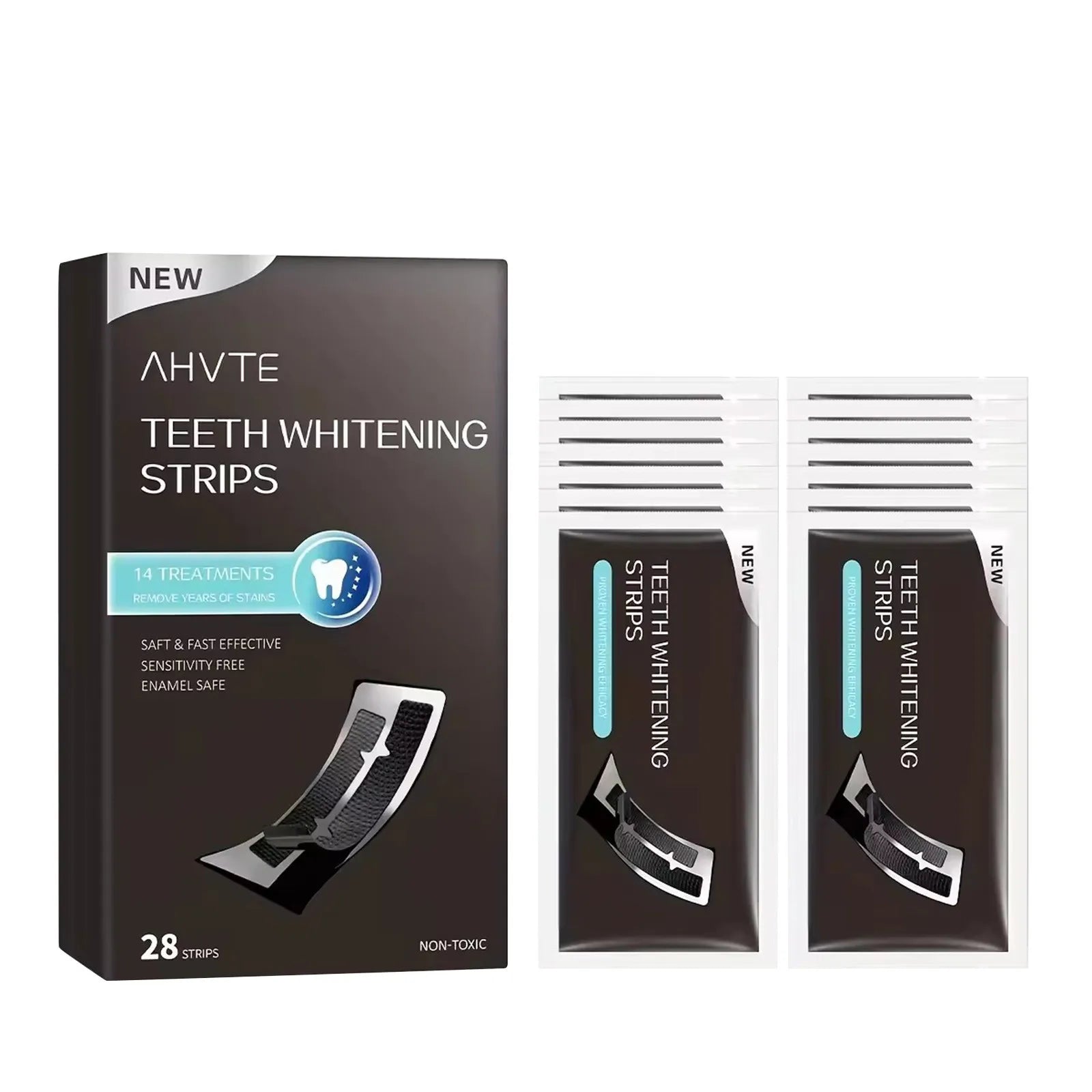 Teeth Whitening Strips, 28 Whitening Agents Activated Whitening Strips, Deep Stain Removal Teeth Whitening,Safe For Tooth Enamel