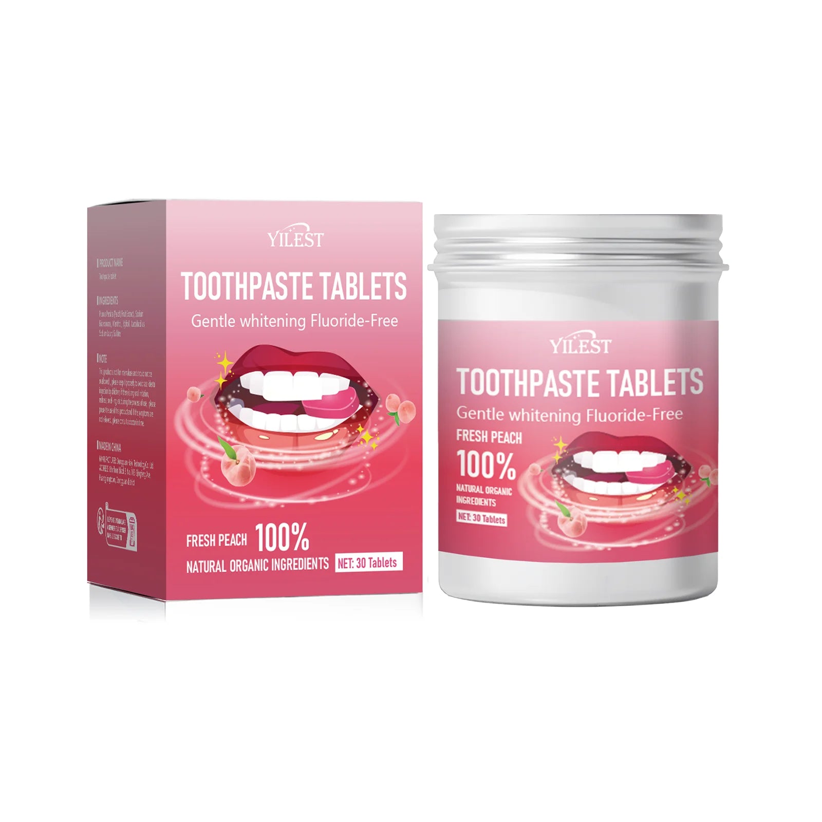 30pcs Mint Flavors Solid Toothpaste Tablet Remove Bad Breath Smoke Stains Fresh Breath Combating Tooth Decay Oral Hygiene Care